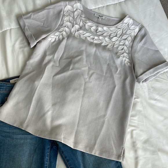 Madewell Floral Embroidery Blouse S - Picture 3 of 7